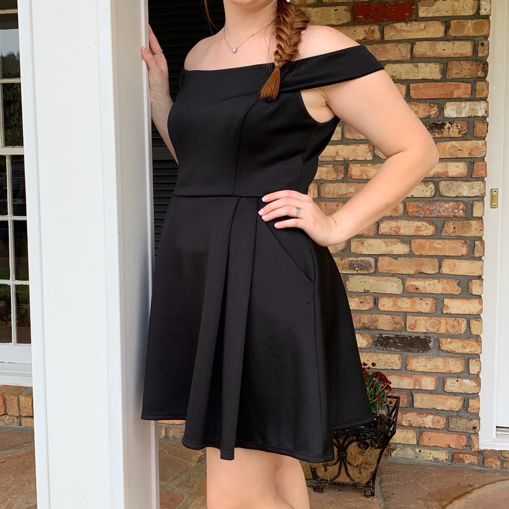 Black Off the Shoulder Dress